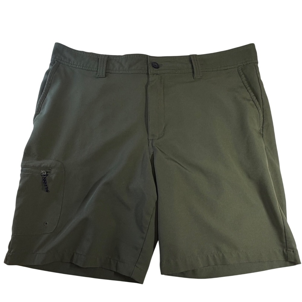 Magellan Outdoors Mens‎ Hiking Cargo Shorts Olive Green Size 38 Performance J8